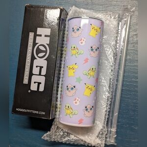 20 oz Skinny Tumbler Pokemon Pikachu Cartoon Characters